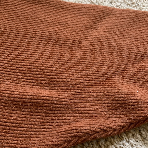 Free People burnt sienna cowl neck sweater - Picture 5 of 11